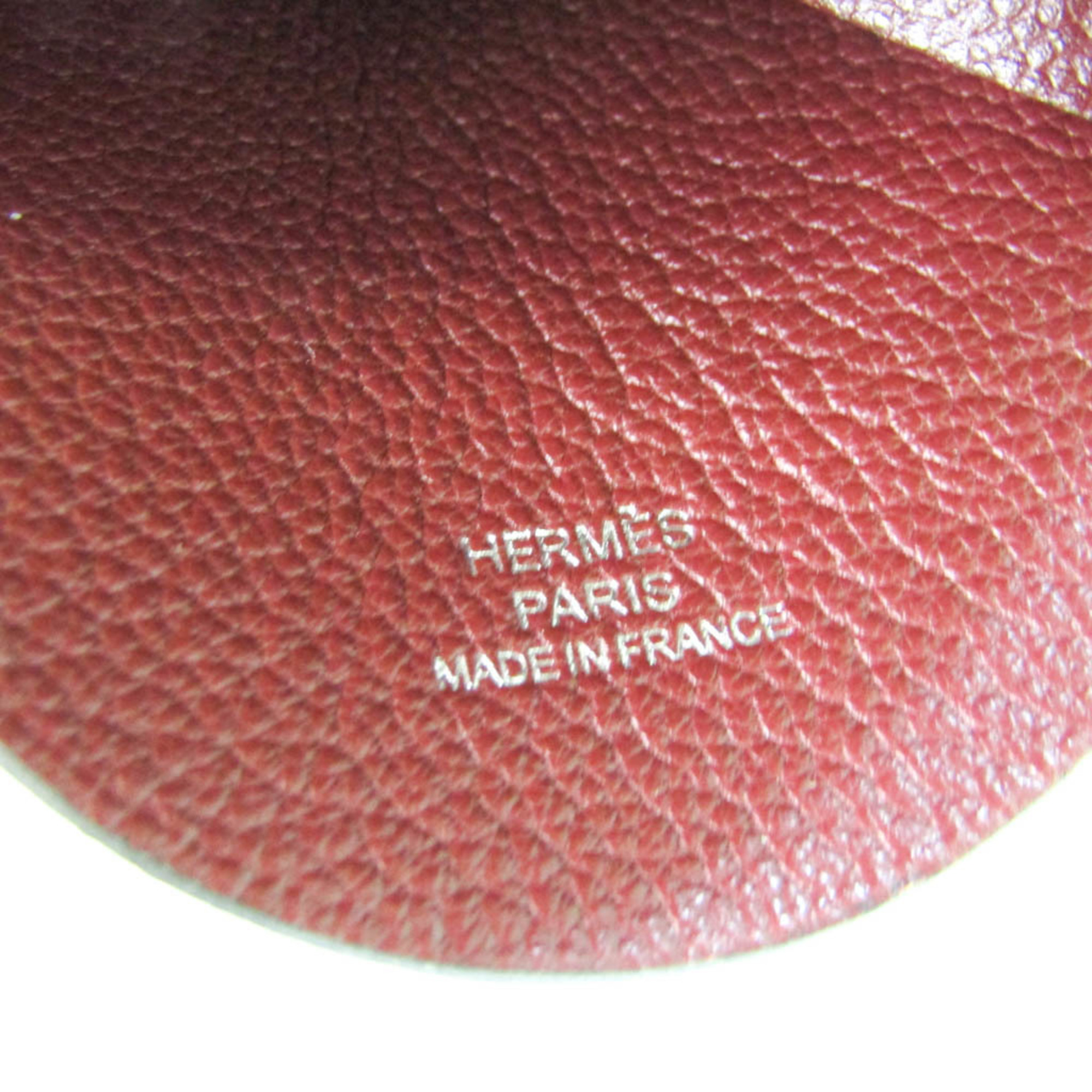 Hermes Miroir Pendant Leather Women,Men Casual Necklace (Brown)