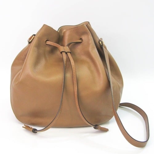 J&M Davidson Women's Leather Shoulder Bag Light Brown