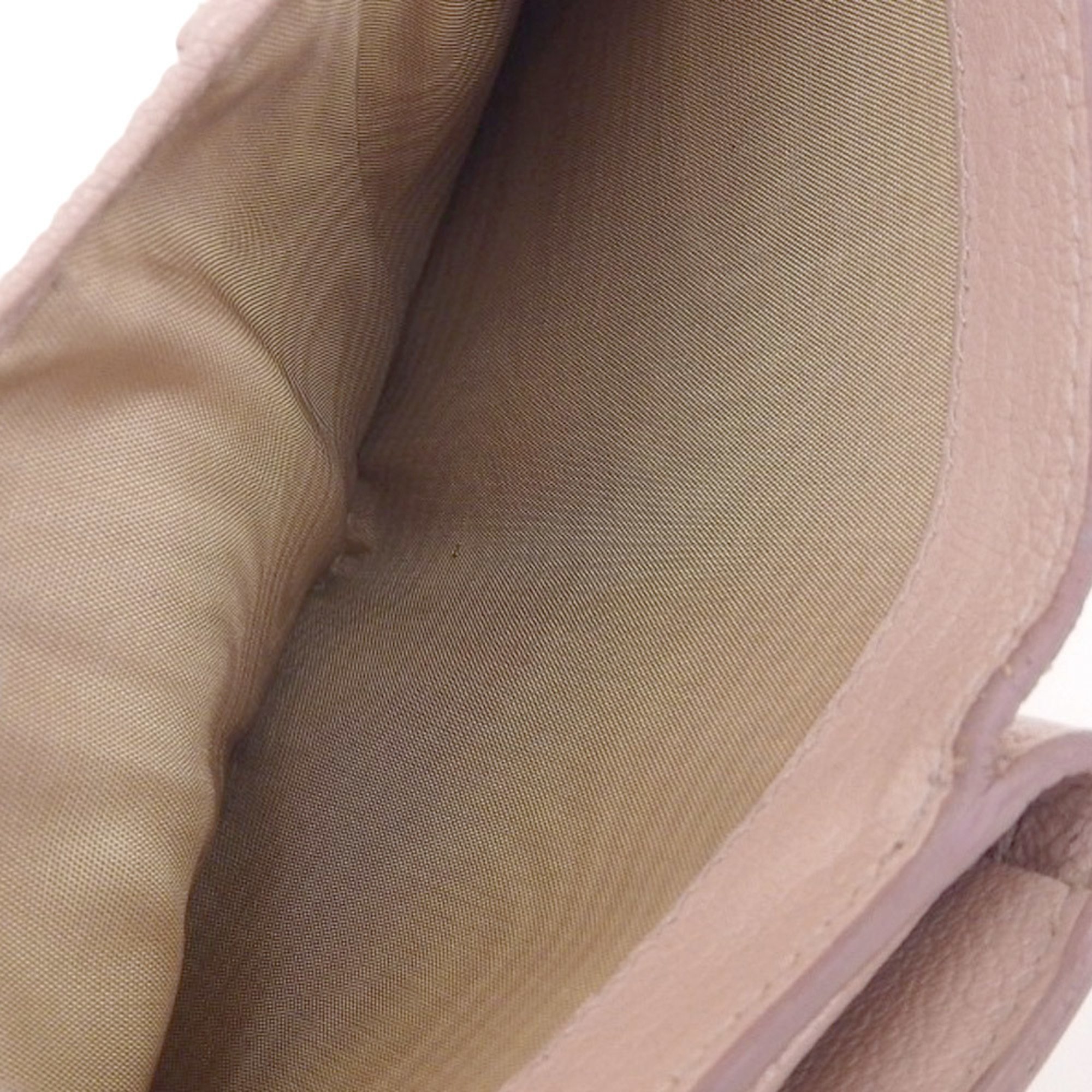 Miu MIUMIU L-shaped zipper tri-fold wallet pink 5ML014