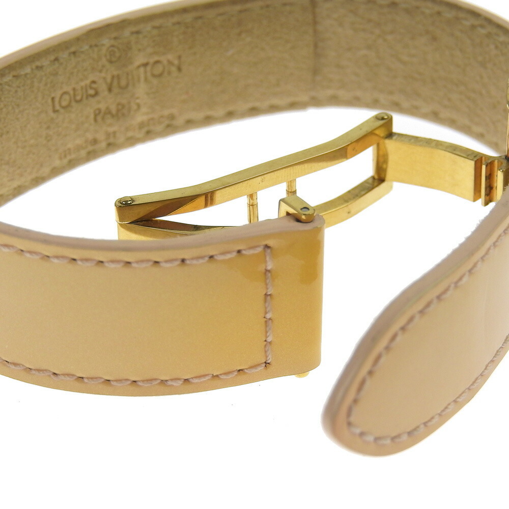 Louis Vuitton LOUIS VUITTON Verni Good Luck Bracelet Beige M91411 SN0074