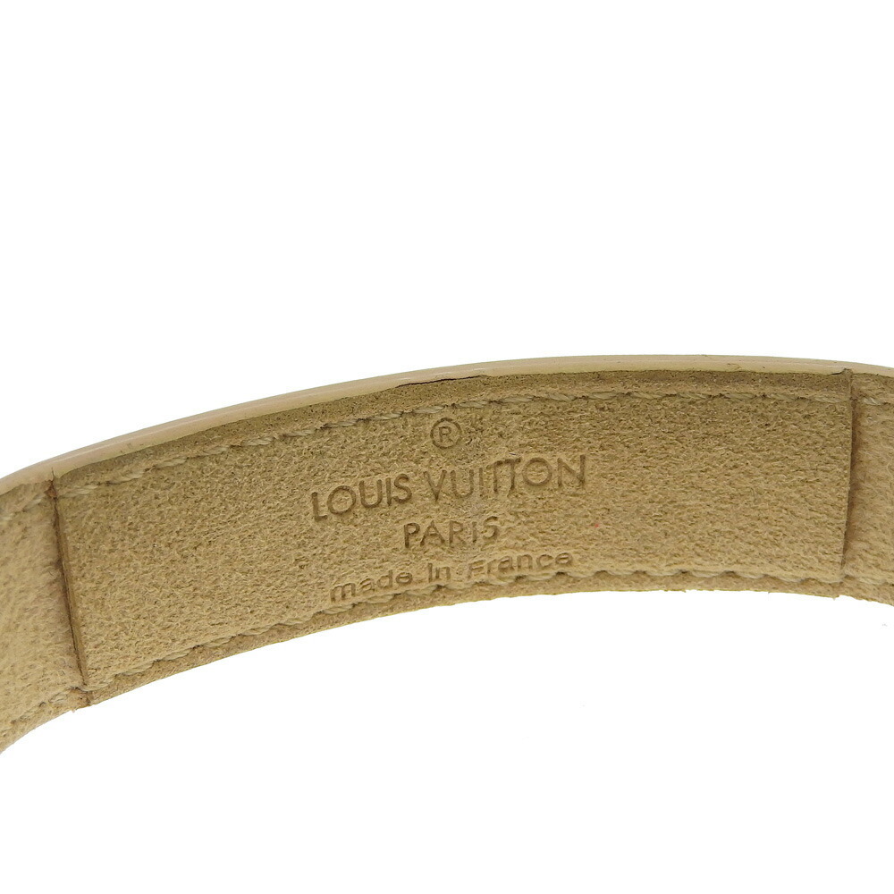 Louis Vuitton LOUIS VUITTON Verni Good Luck Bracelet Beige M91411 SN0074