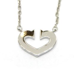Cartier K18WG C heart necklace