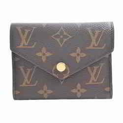 LOUIS VUITTON Louis Vuitton Monogram Portefeuille Victorine Trifold Wallet Brown PVC