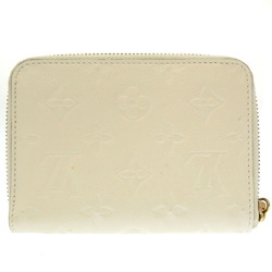 Louis Vuitton Monogram Implant Portefeuille Secret M93432 Neige Bifold Wallet Round