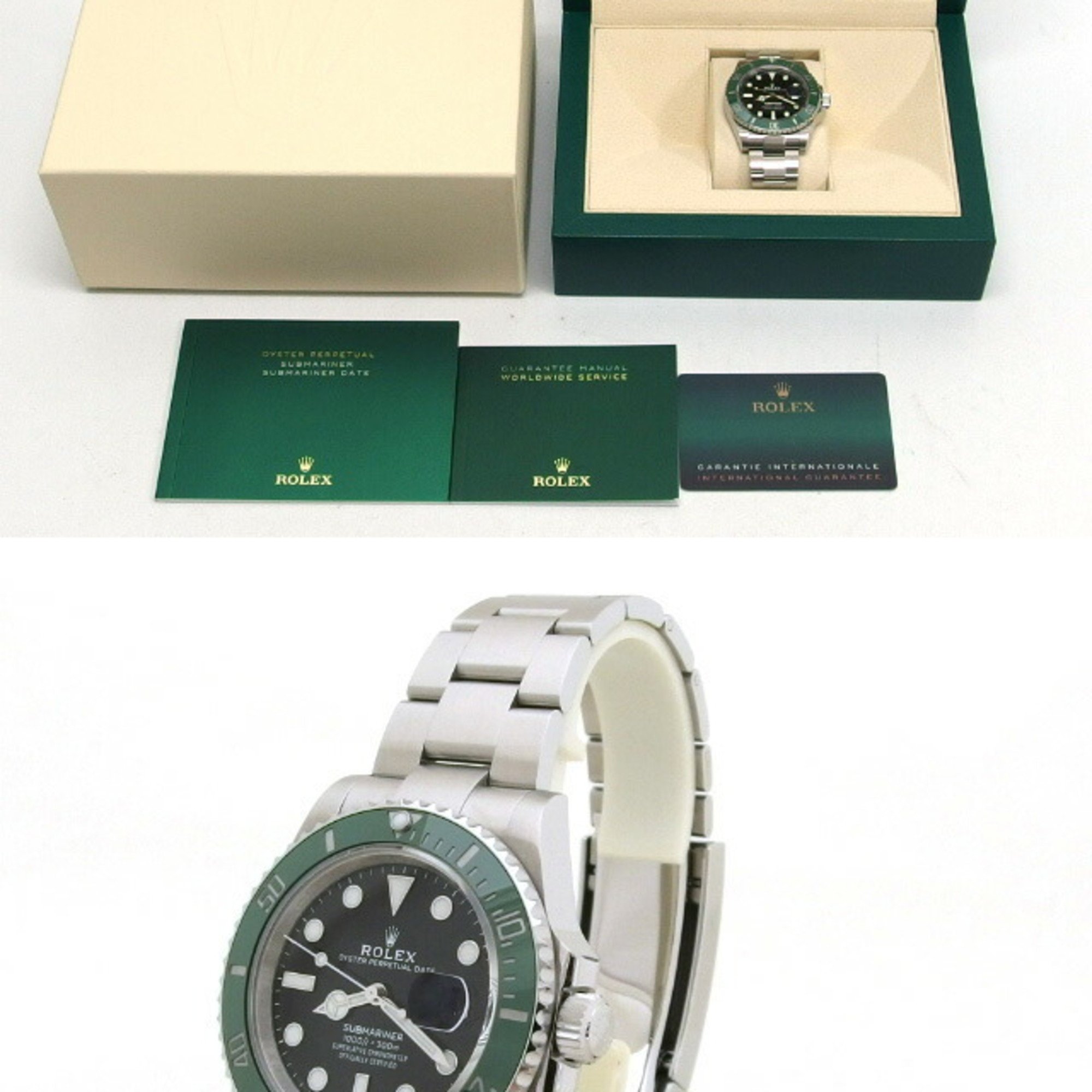 Rolex Submariner Date 126610LV green bezel black dial watch