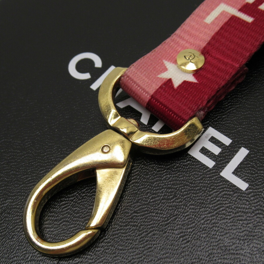 Chanel CHANEL neck strap pink x gold nylon metal material | eLADY Globazone