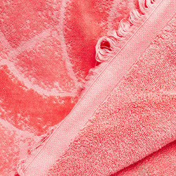 CHANEL here mark beach towel pink cotton unisex