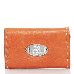 Fendi Selleria 6 row key case holder orange leather ladies FENDI
