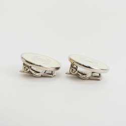 Chanel CHANEL Coco Earrings Ivory x Silver 04V Ladies