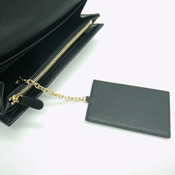 Salvatore Ferragamo Calf Leather Long Wallet Black 22-D150 0683312