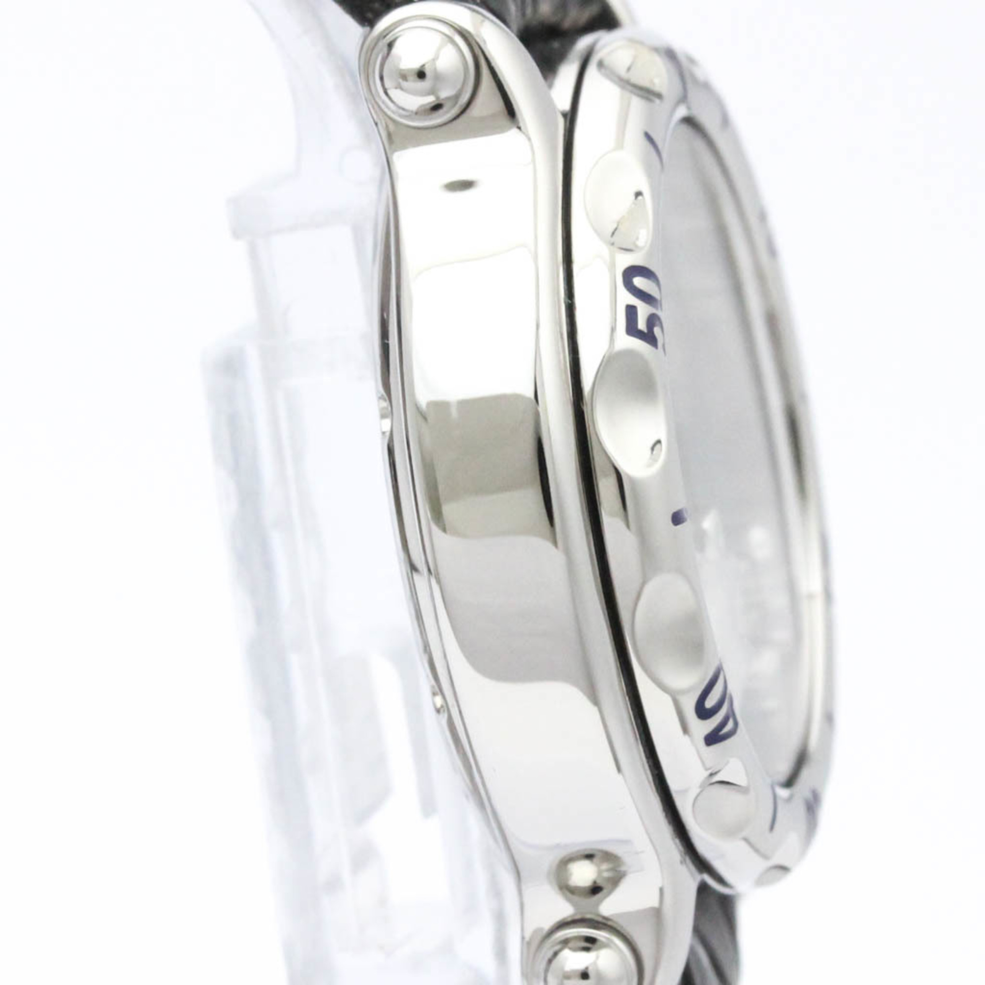 Polished Chopard Happy Sport Dolphin Diamond Steel Unisex Watch 28/8897 BF551528