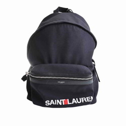SAINT LAURENT saint laurent canvas city rucksack backpack black