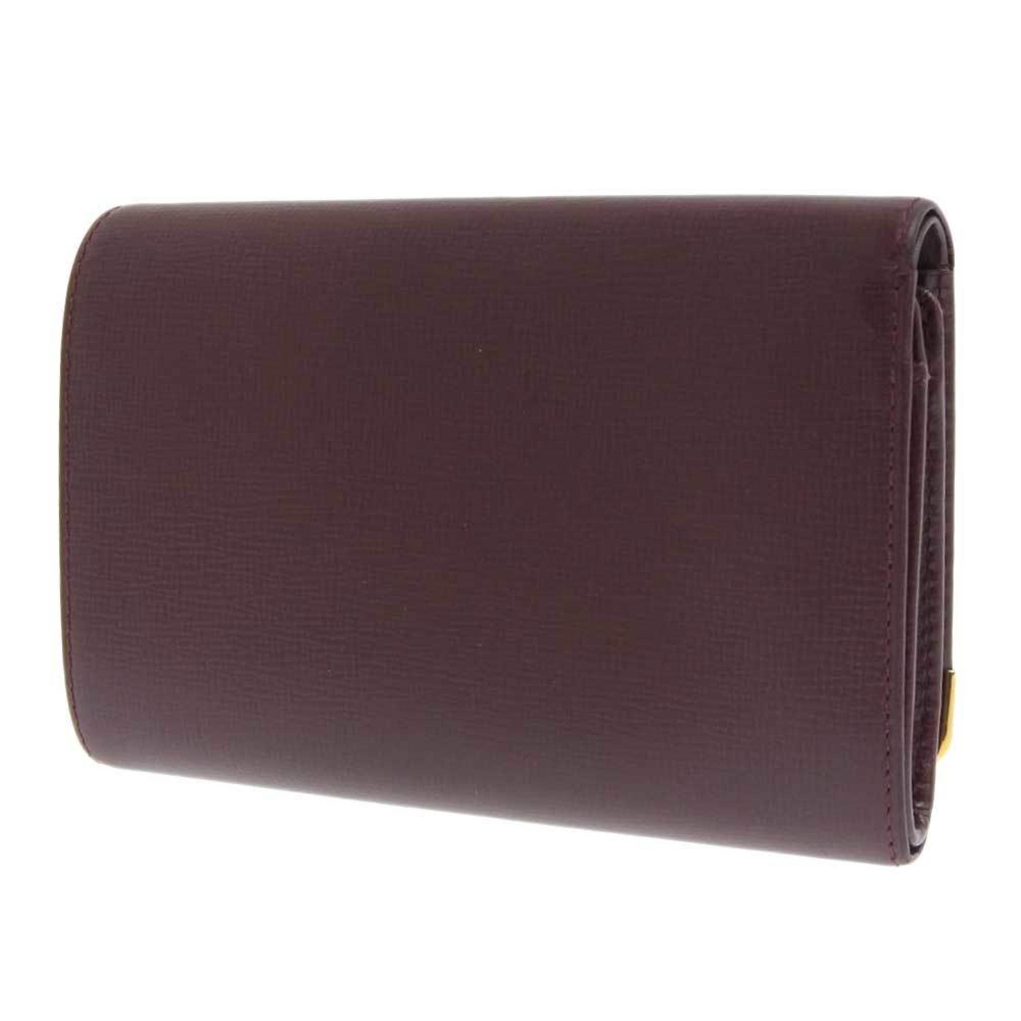 Cartier Must Women's Leather Wallet (bi-fold) Bordeaux