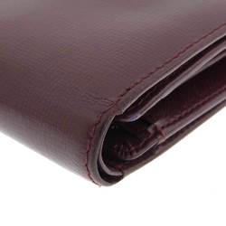 Cartier Must Women's Leather Wallet (bi-fold) Bordeaux