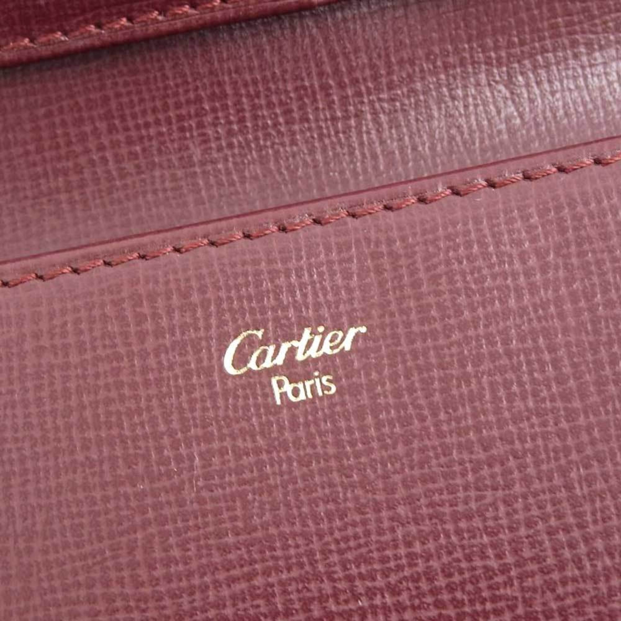 Cartier Must Women's Leather Wallet (bi-fold) Bordeaux