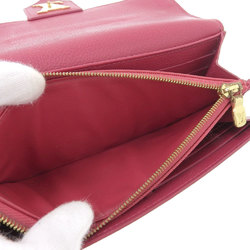 Louis Vuitton Women's Leather Long Wallet (bi-fold) Pink