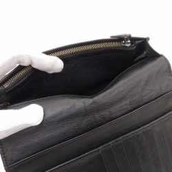 Bottega Veneta Intrecciato bi-fold long wallet leather black B054726640