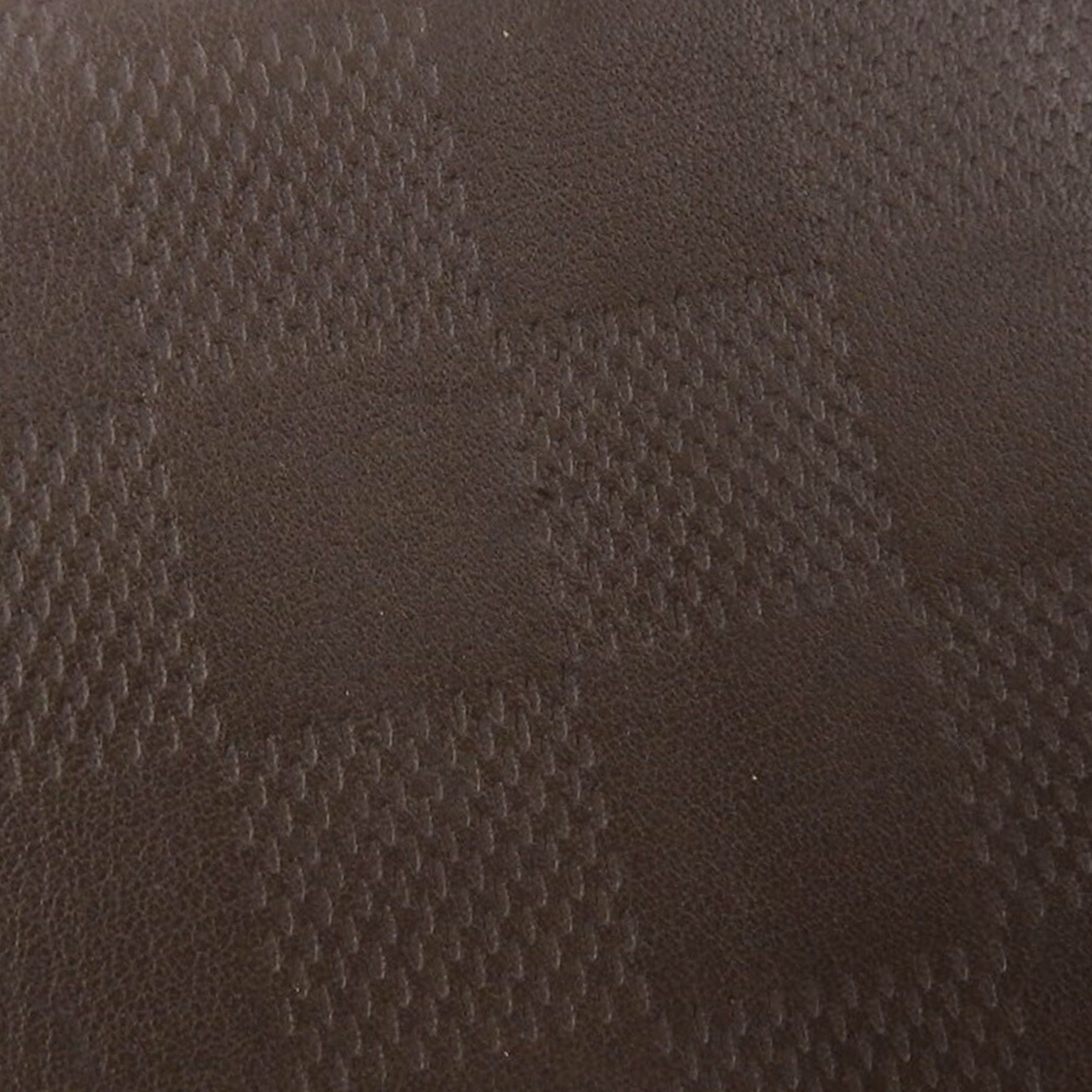 Louis Vuitton LOUIS VUITTON Damier Anfini Portefeuille Brother Bifold Long Wallet Meteor N63120