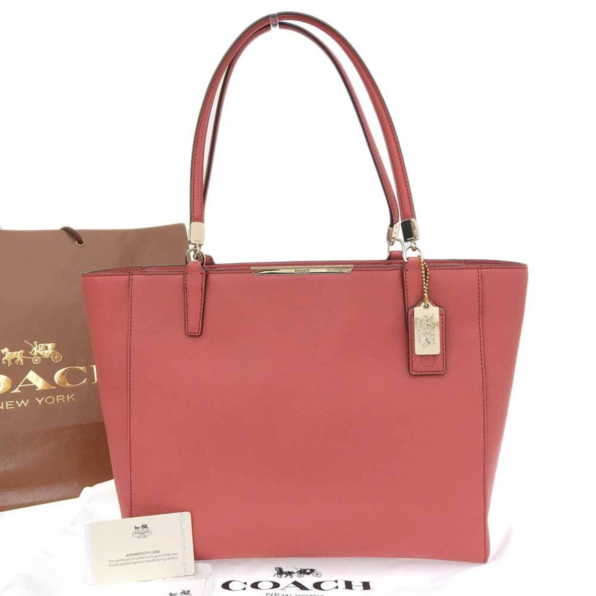 Coach COACH Madison tote bag saffiano leather pink 29002