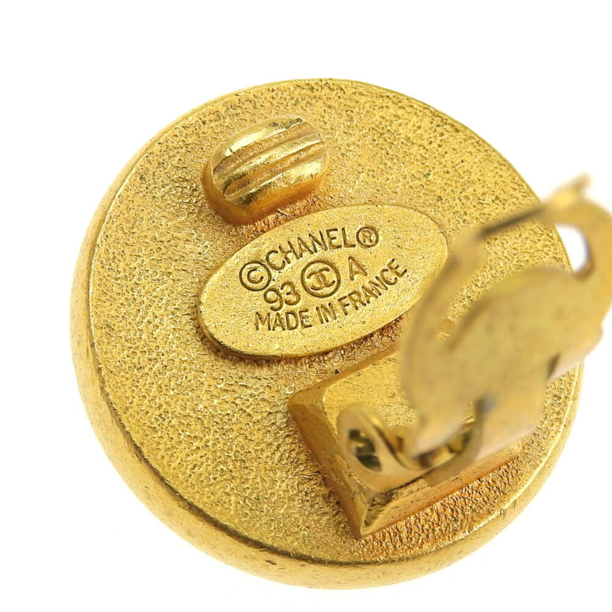 CHANEL Coco Mark Earrings Vintage 93A