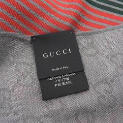 Gucci Men,Women Cotton Silk Stole Gray,Green,Red Color