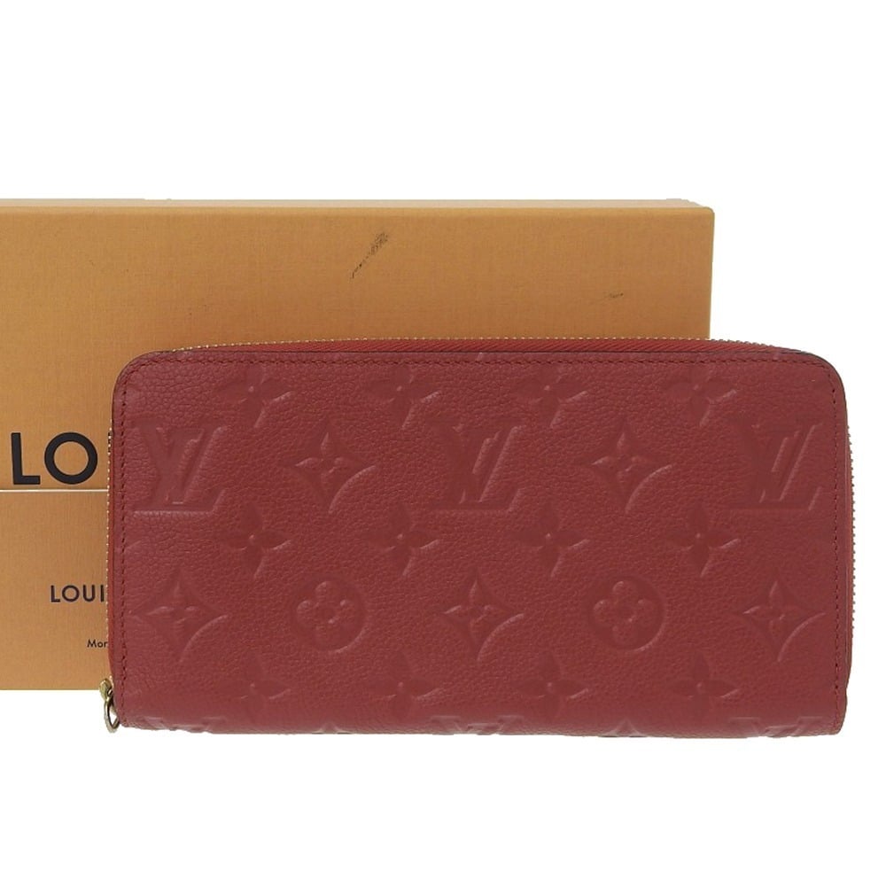 Louis Vuitton Monogram Womens Folding Wallets, Red