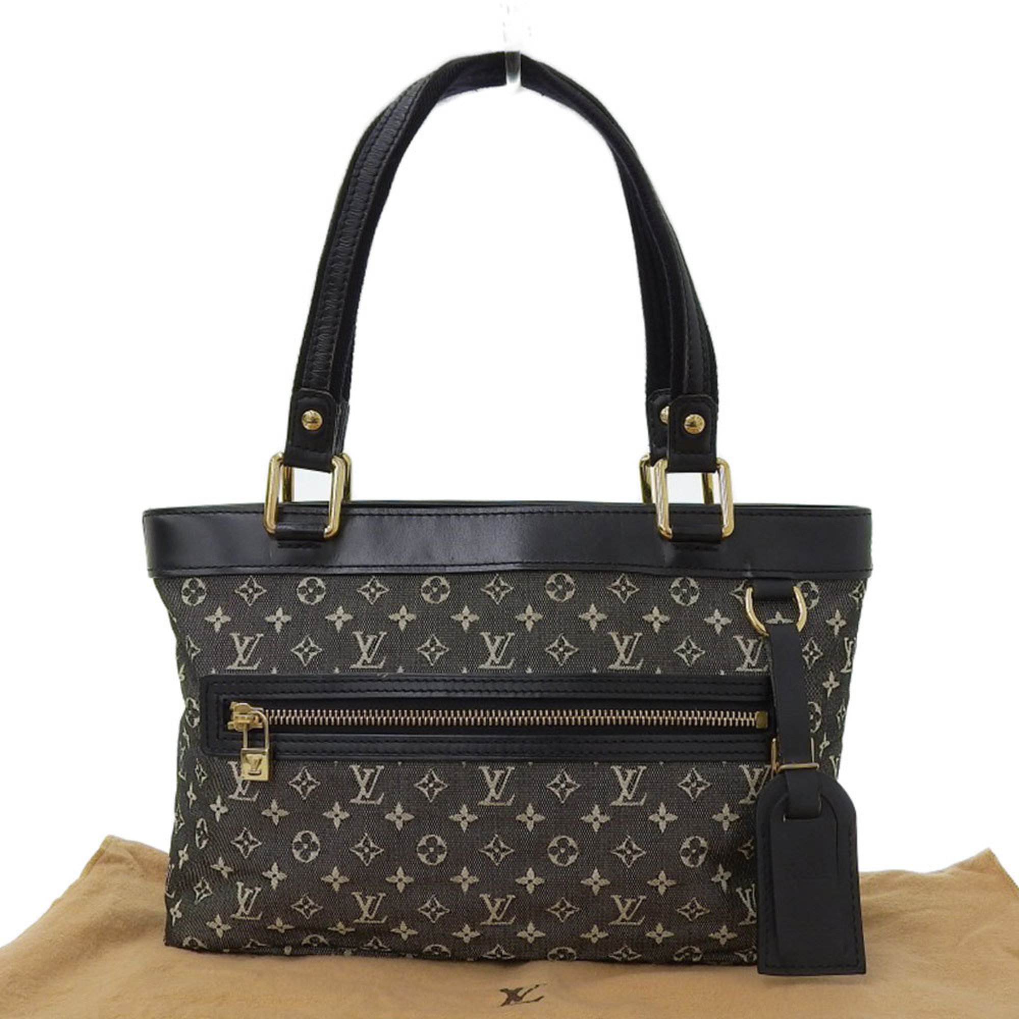 Louis Vuitton LOUIS VUITTON Monogram Mini Lucille PM Tote Bag Black M92610