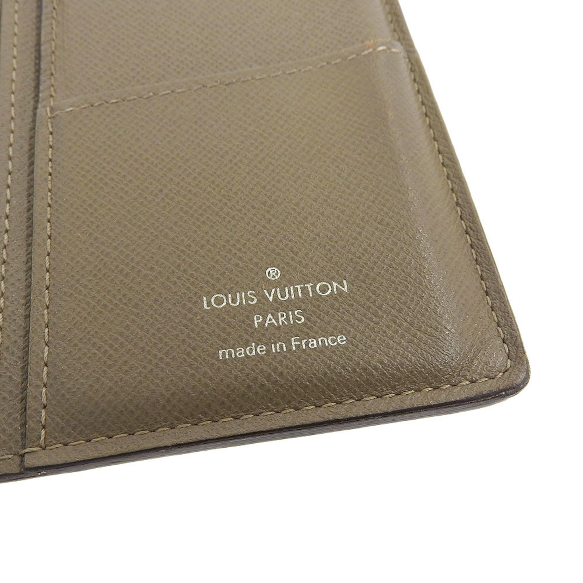 Louis Vuitton LOUIS VUITTON Taiga Portefeuille Brother Bifold Long Wallet Ural M32807