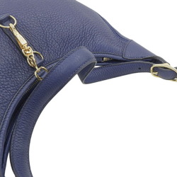 Hermes HERMES Trim 31 One Shoulder Bag Togo Blue Series Gold Metal Fittings □A Engraved