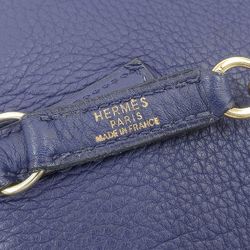 Hermes HERMES Trim 31 One Shoulder Bag Togo Blue Series Gold Metal Fittings □A Engraved