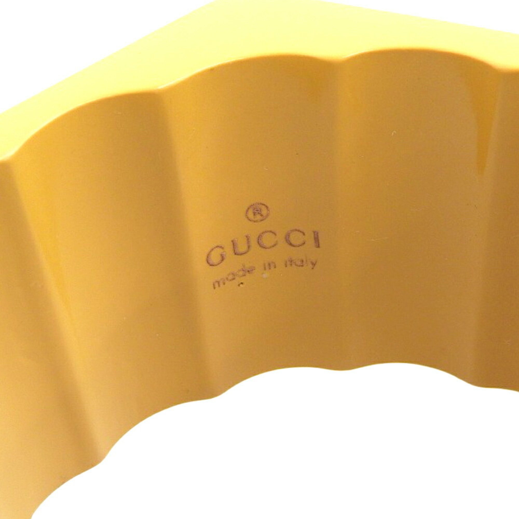 Gucci GUCCI bangle mustard M size □V carved seal