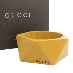 Gucci GUCCI bangle mustard M size □V carved seal