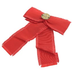 Gucci GUCCI grosgrain brooch bow ribbon type red 460828I96528096 rhinestone bee