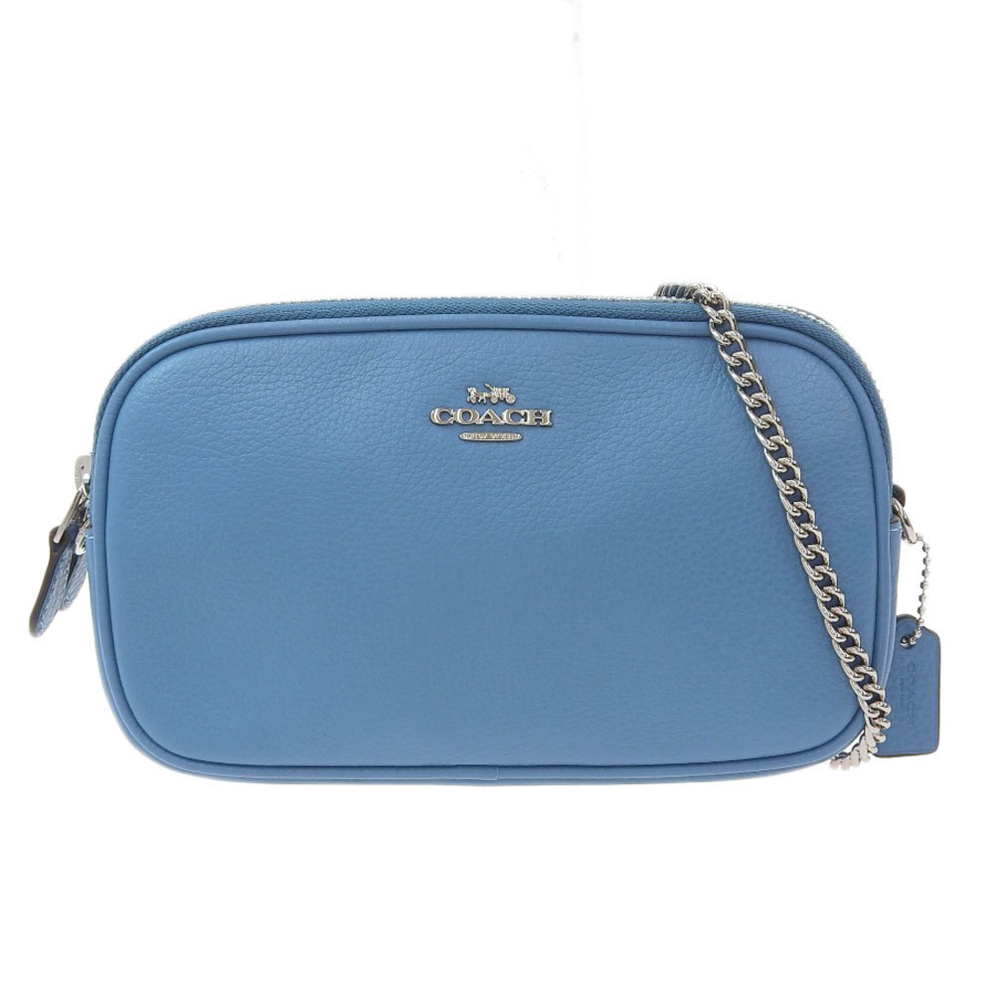 Coach COACH shoulder bag leather blue F72490