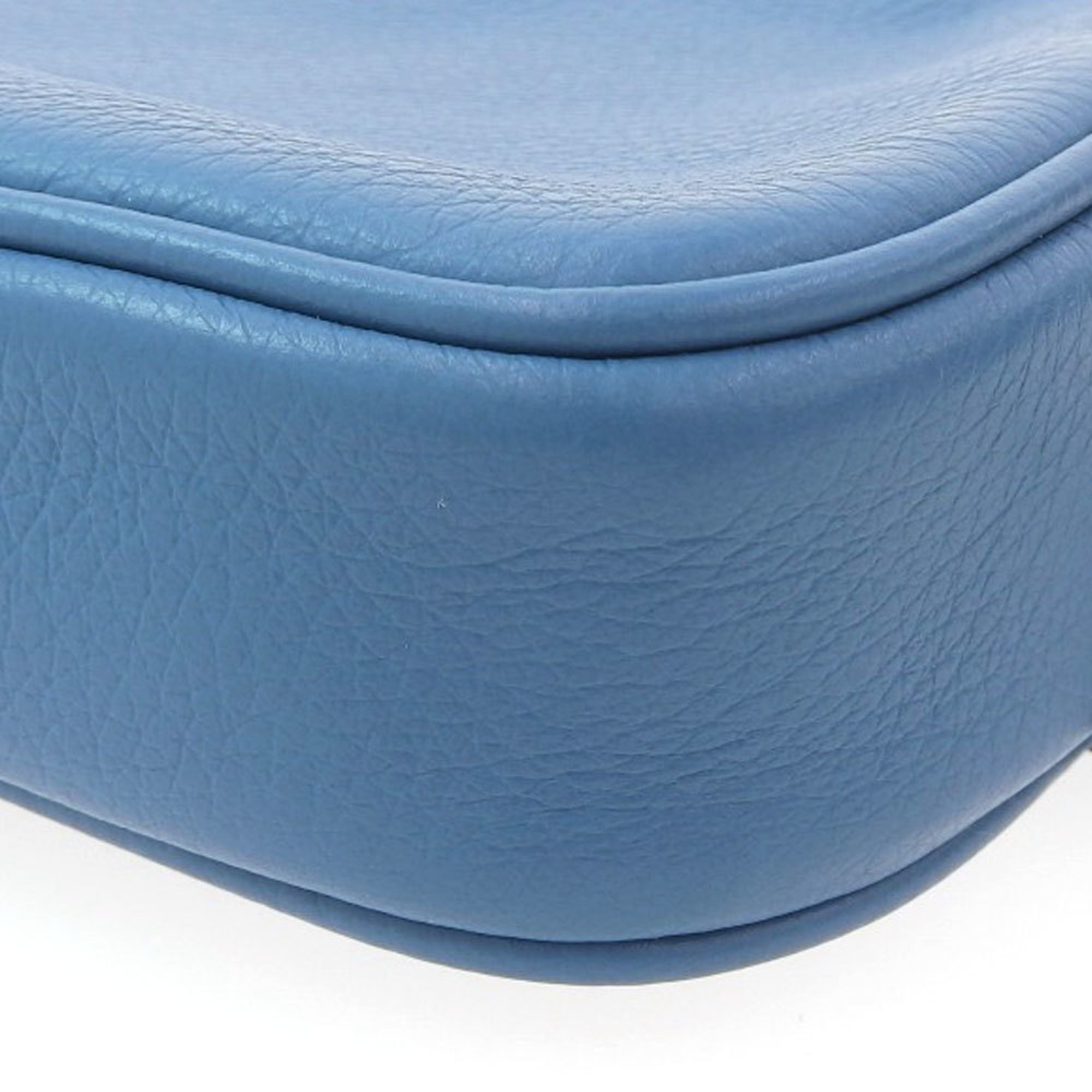 Coach COACH shoulder bag leather blue F72490