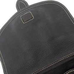 Barry BALLY fringe STITCHING semi-shoulder bag one-shoulder leather brown