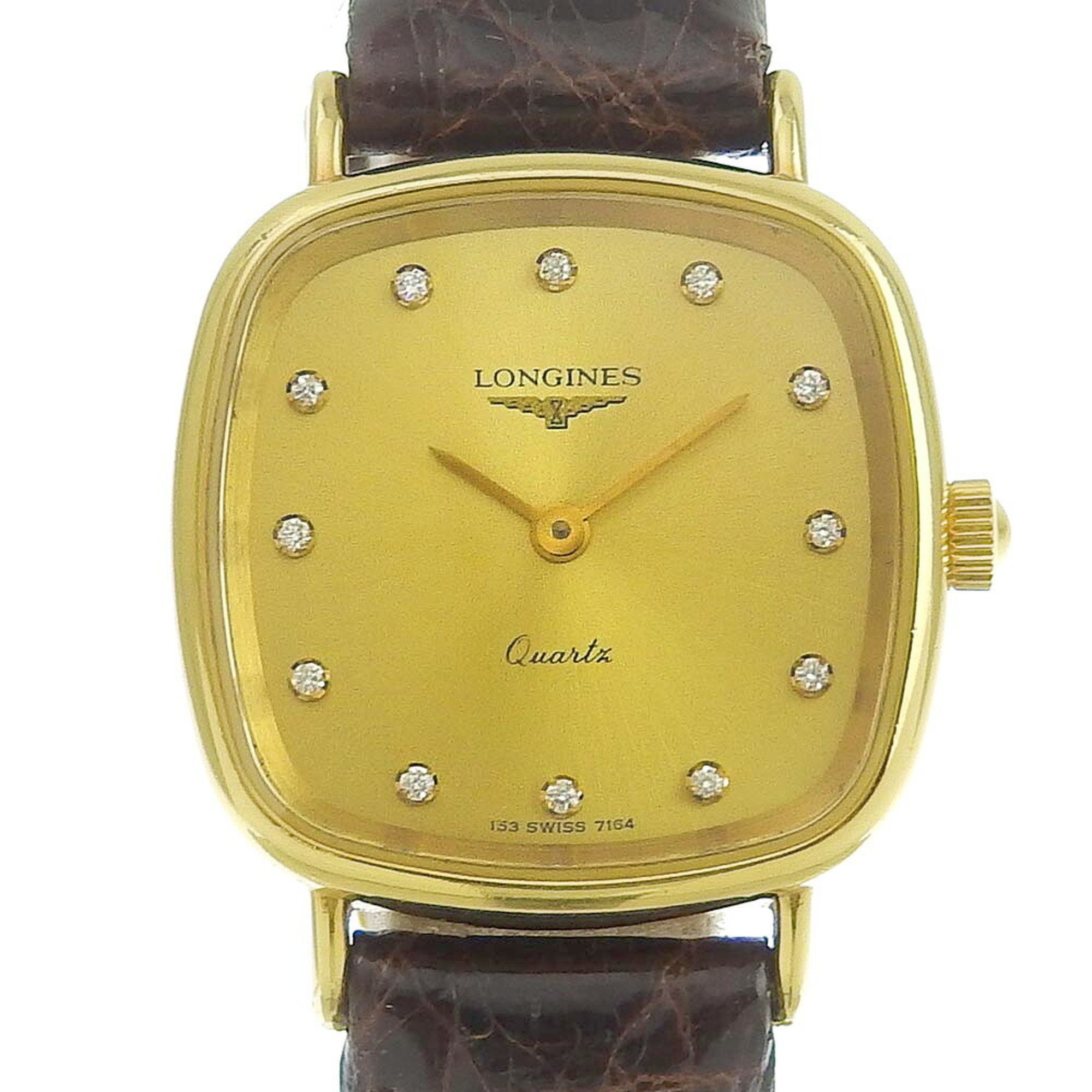 Longines LONGINES 12P diamond ladies quartz battery watch