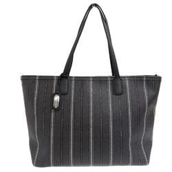 Coach COACH Legacy Weekend Ticking Stripe Medium Tote Bag Gray 23108P