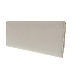 Fendi Women's Leather Long Wallet (bi-fold) Light Gray