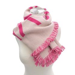 Louis Vuitton LOUIS VUITTON Escharpet Team Scarf Cashmere Wool Pink M71586