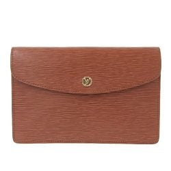 Louis Vuitton LOUIS VUITTON Epimontaigne 23 Clutch Bag Brown Kenya M52663