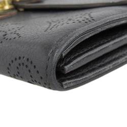 Louis Vuitton LOUIS VUITTON Mahina Portefeuille Iris Long Wallet Black M58163