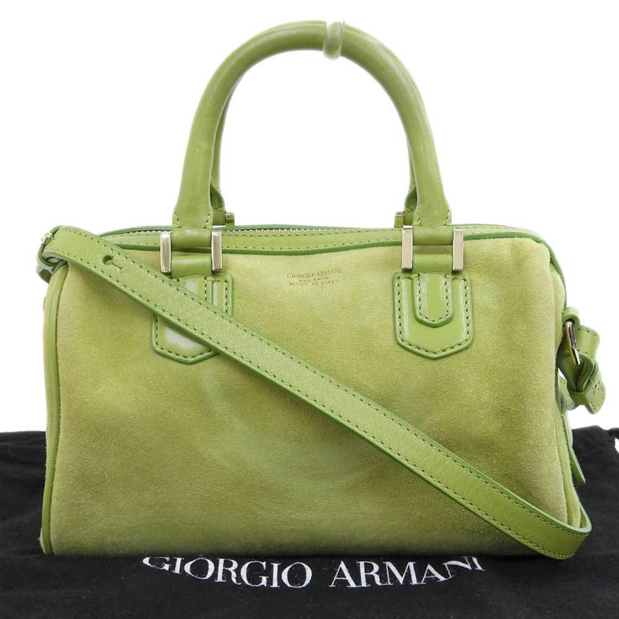 Giorgio Armani GIORGIO ARMANI 2WAY bag suede green