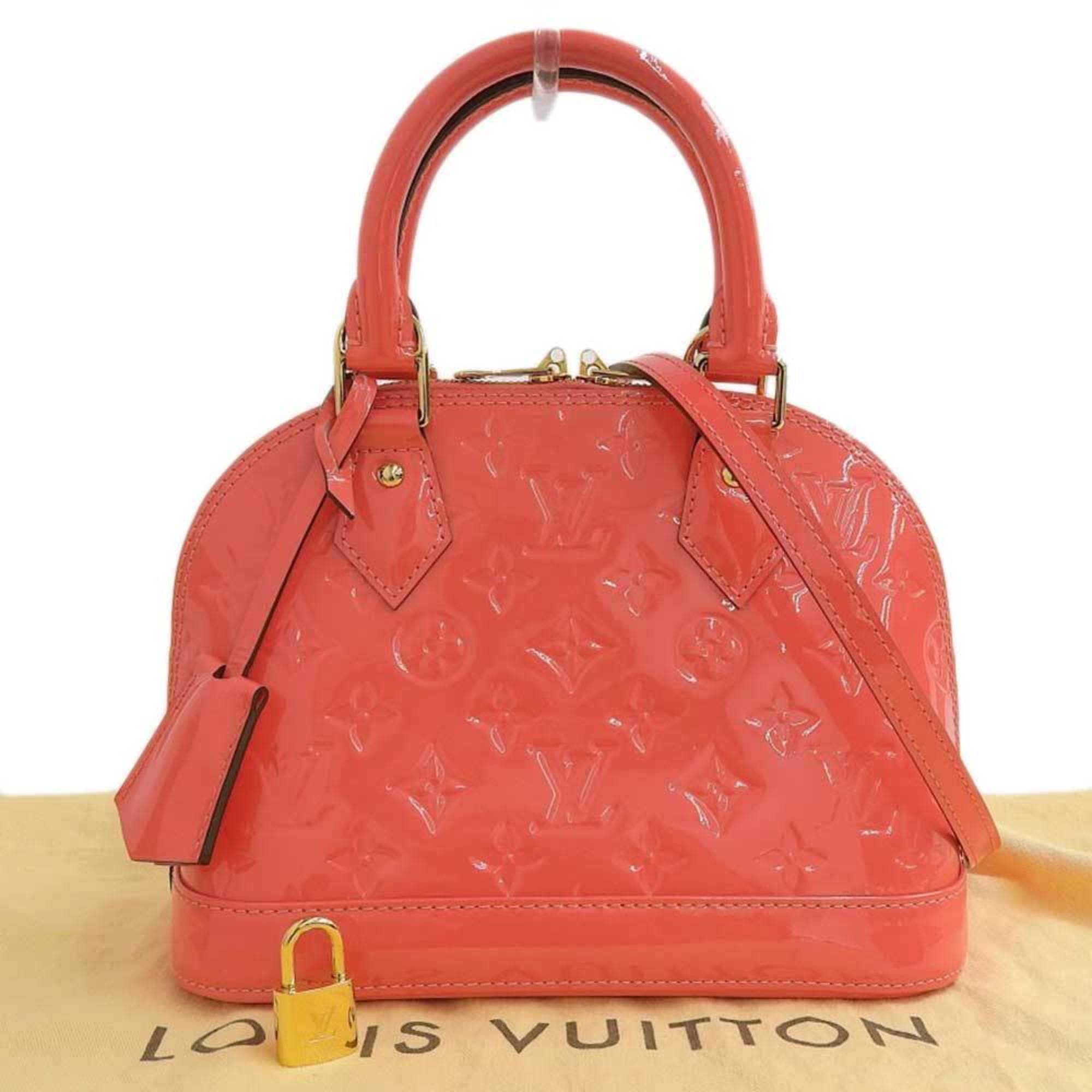 Louis Vuitton LOUIS VUITTON Monogram Verni Alma BB 2WAY Bag Rose Rich M90259