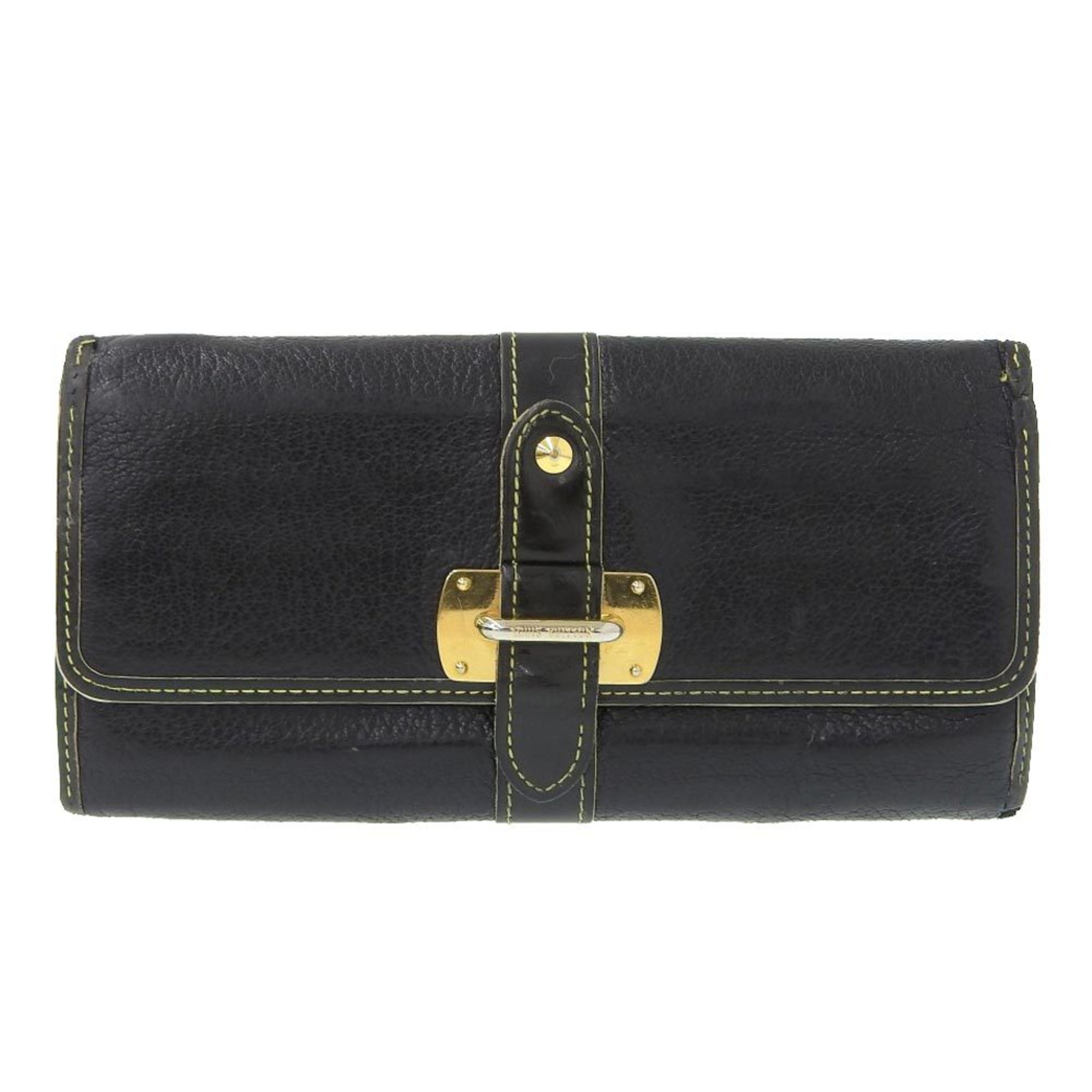 Louis Vuitton LOUIS VUITTON Suhari Portefeuille Favori Long wallet with hook Noir M95645