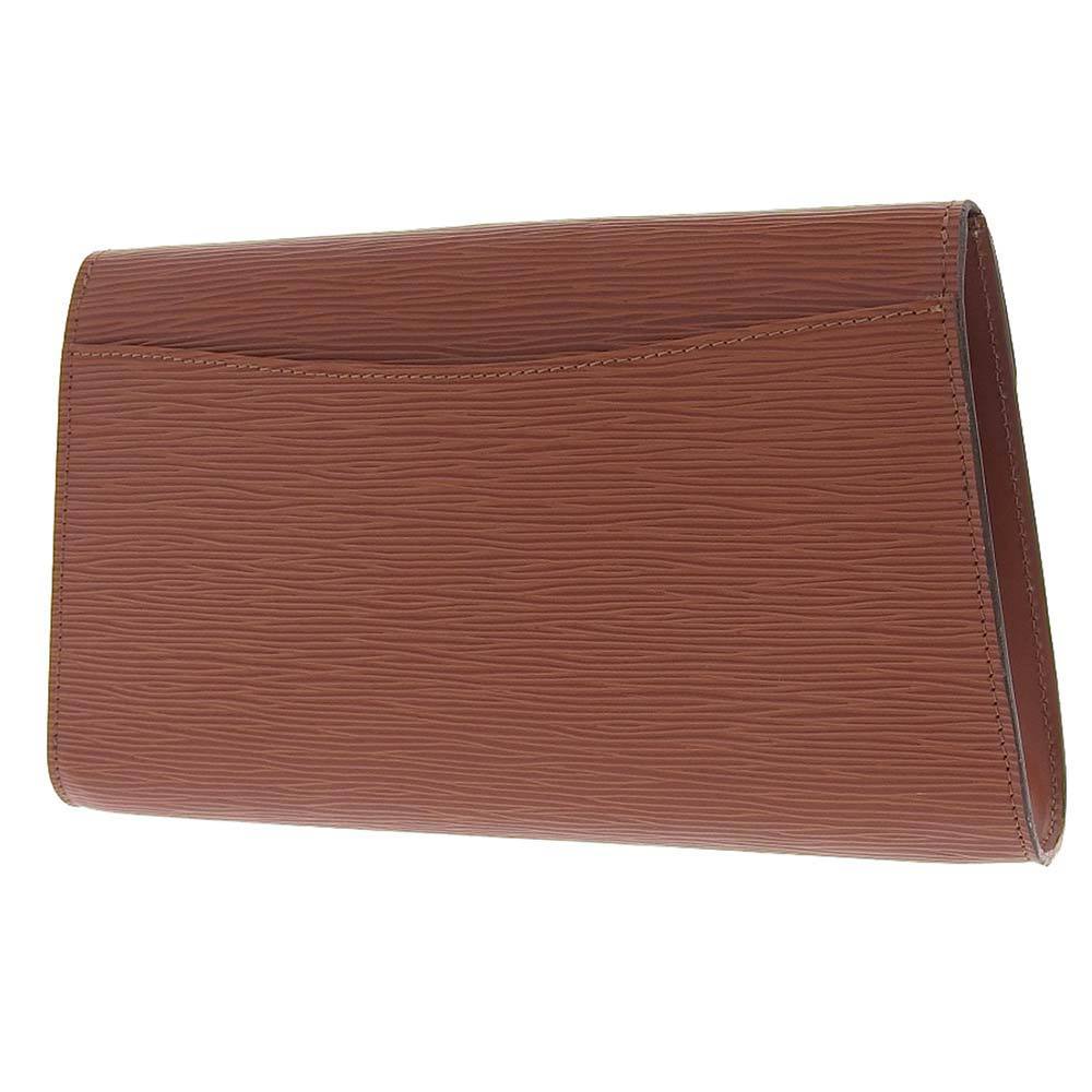 Brown Louis Vuitton Epi Art Deco Clutch Bag