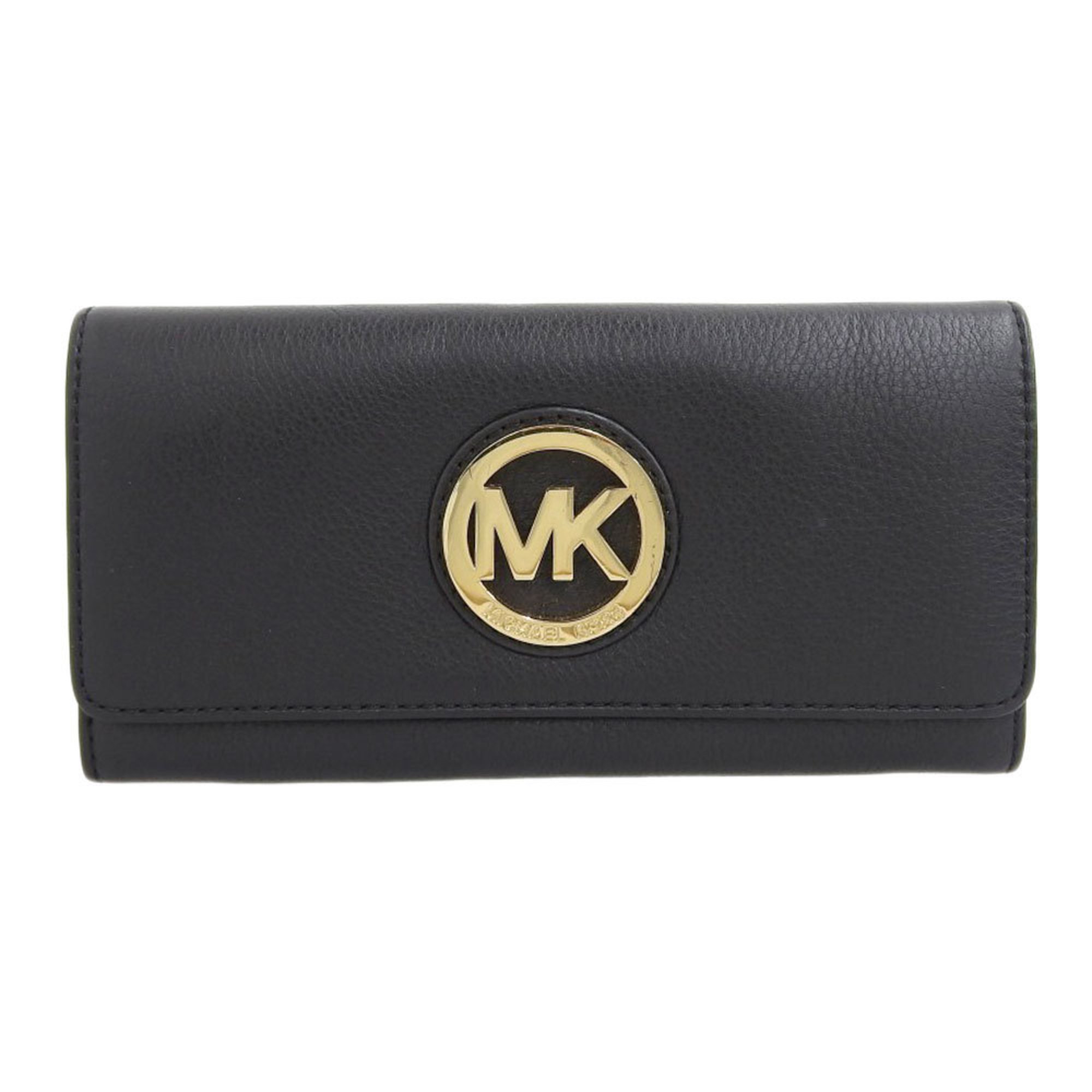 Michael Kors MICHAEL KORS long wallet with hook leather black 32F2GFTE3L