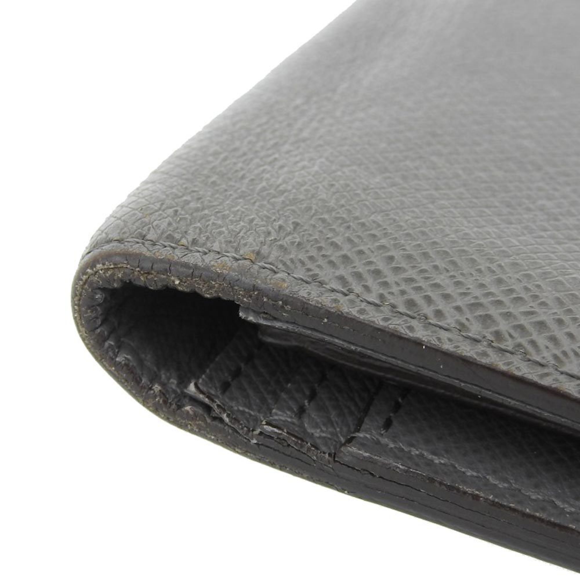 Louis Vuitton LOUIS VUITTON Taiga Portefeuille Brother Bifold Long Wallet Glacier M32653