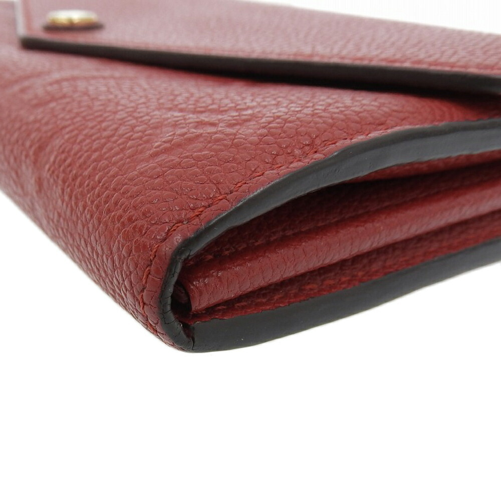 Louis Vuitton Empreinte Sarah Wallet M61181 Women's Leather Long Wallet  (bi-fold) Cerise