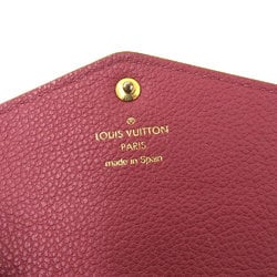 Louis Vuitton LOUIS VUITTON Monogram Implant Portefeuille Sarah Long Wallet with Hook Rose Bruyère M62056